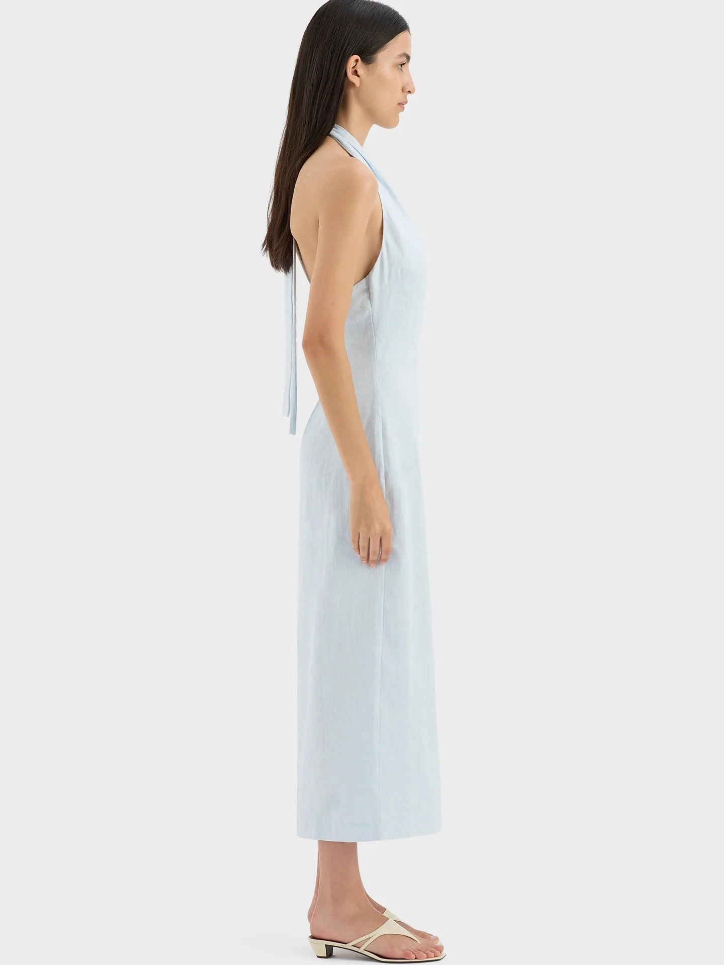 Iris Halter Midi Dress Jewel-Tone