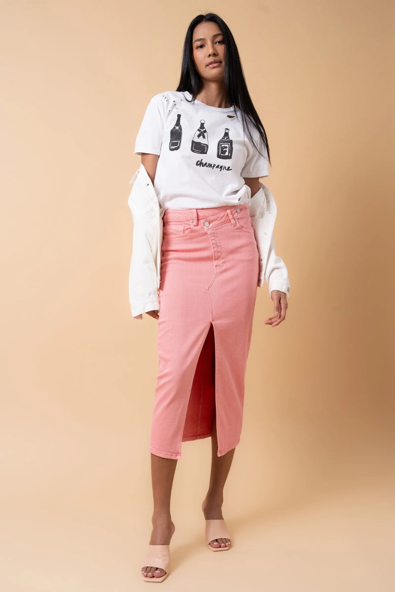 CROSSOVER MIDI SKIRT Simple Outfit Comfort Wear