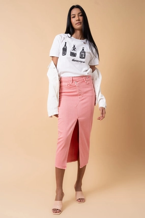 CROSSOVER MIDI SKIRT Simple Outfit Comfort Wear