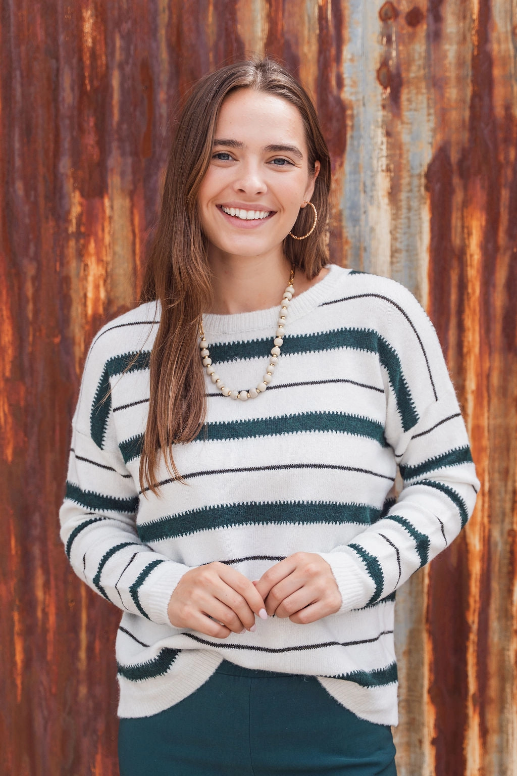 Zero Waste Production Dashed Stripes Sweater