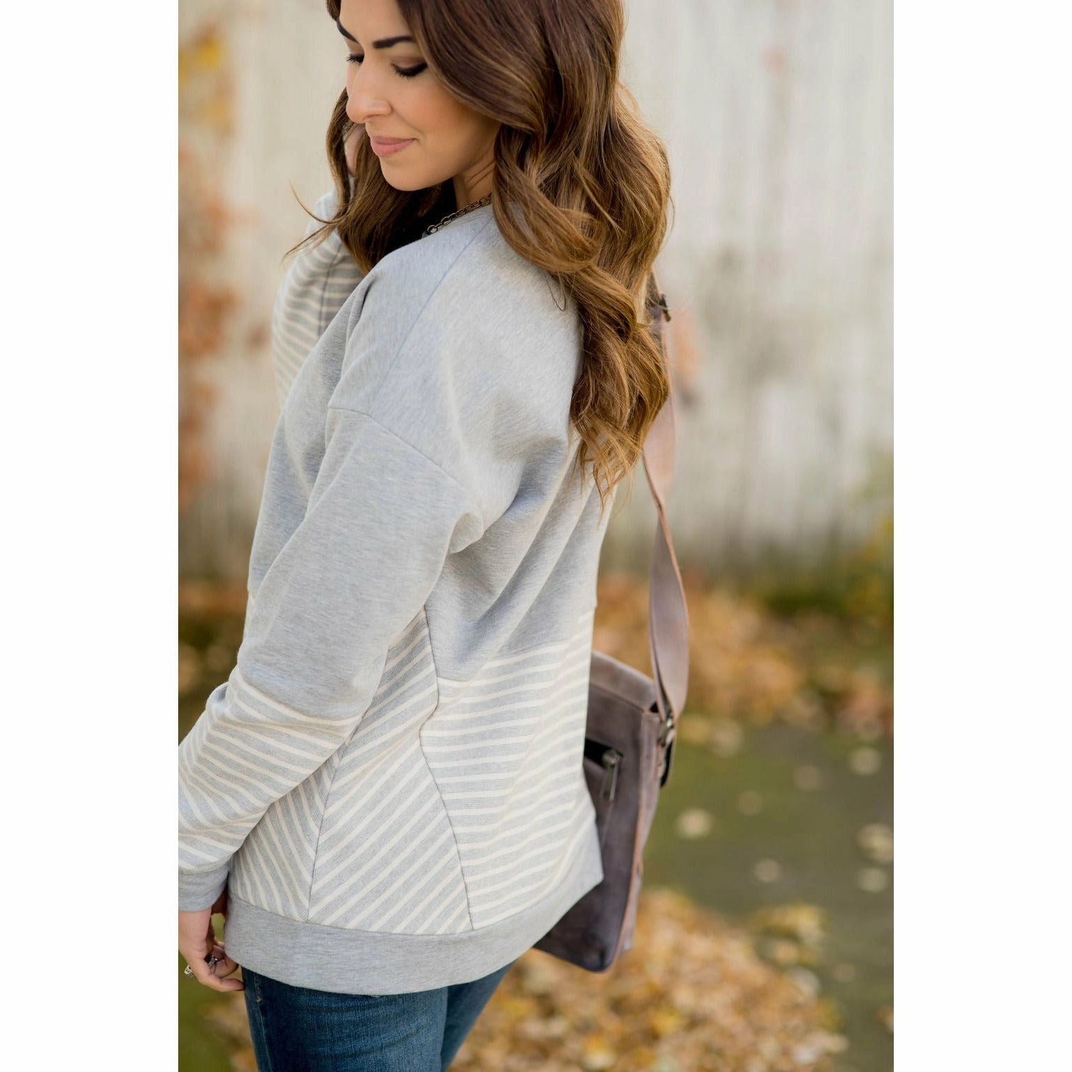 Effortless Fashion Practical clothing Day to Day Striped & Chevron Sweatshirt