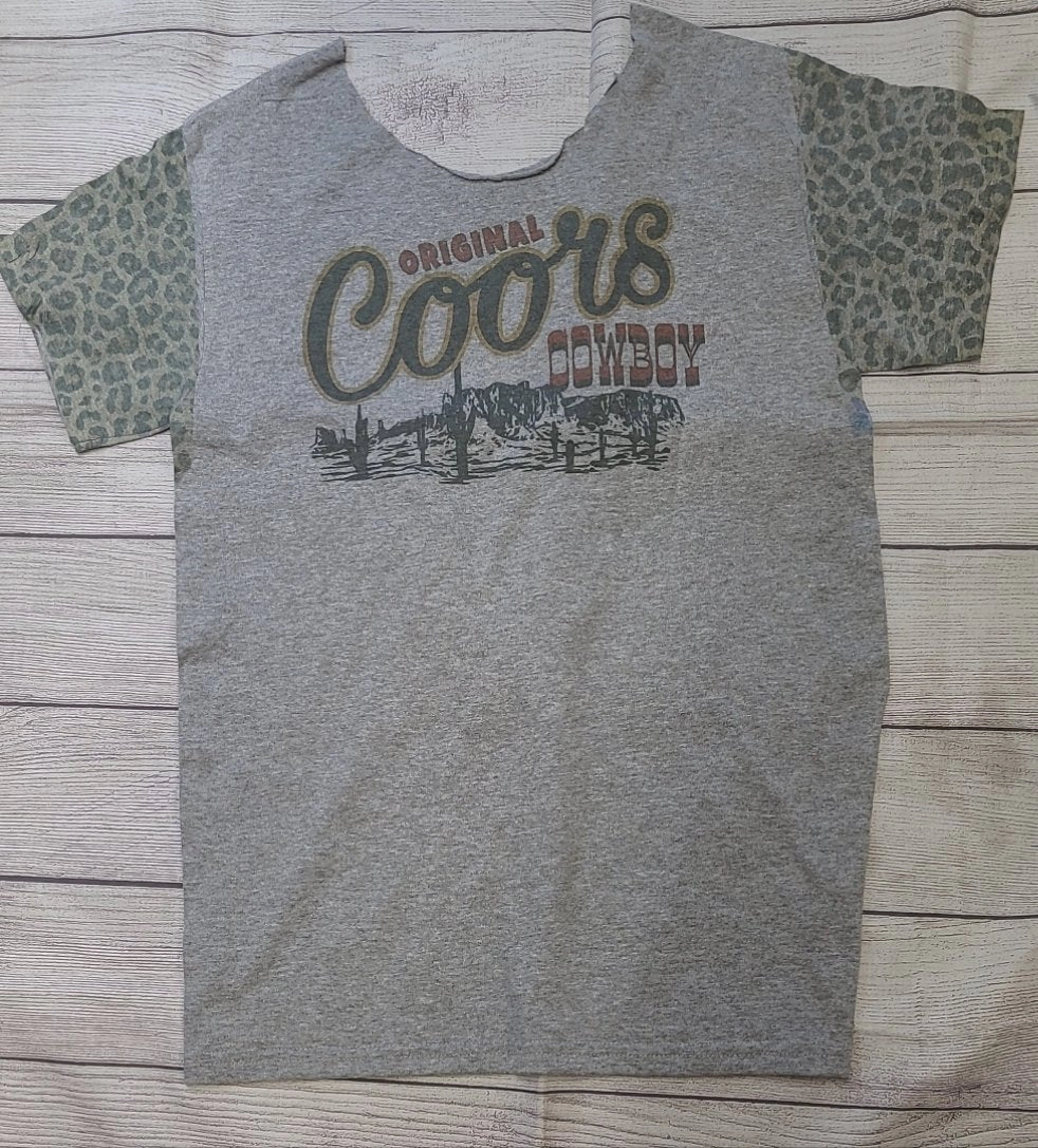 Thermal Regulating Layer Hydrophobic coating Destructed Coors Cowboy Tee