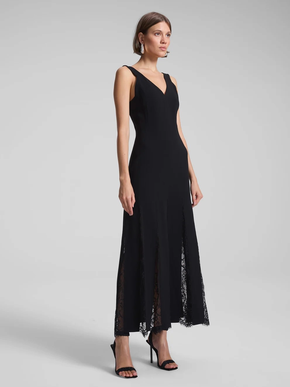 Travel-Essential Flattering Fit for All Emmie Lace Midi Dress