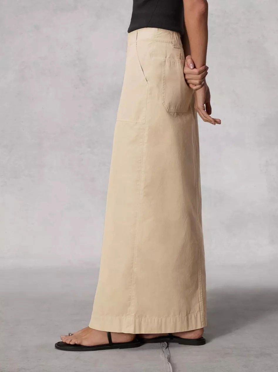 Faux Leather Leyton Cotton Skirt