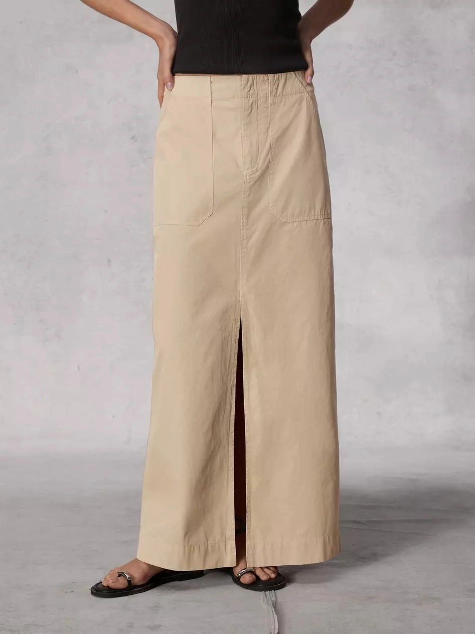 Pastel tone Neat Style Leyton Cotton Skirt