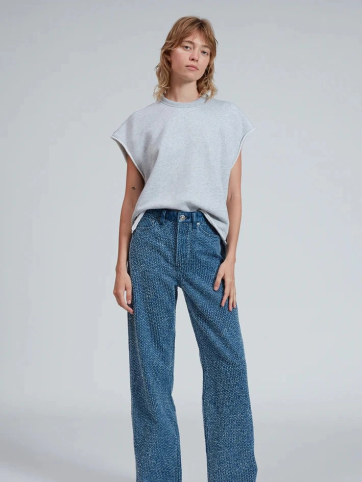 Garment Washed Softness Vintage Terry Muscle