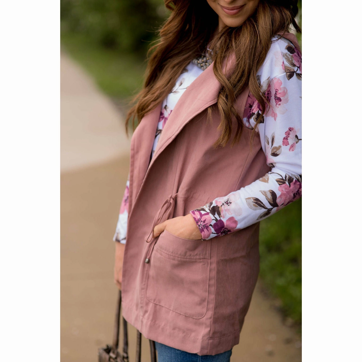 Dusty Rose Vest Quick Wear Fit