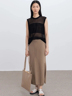 Soothe Knit Maxi Skirt Urban Pulse City Style