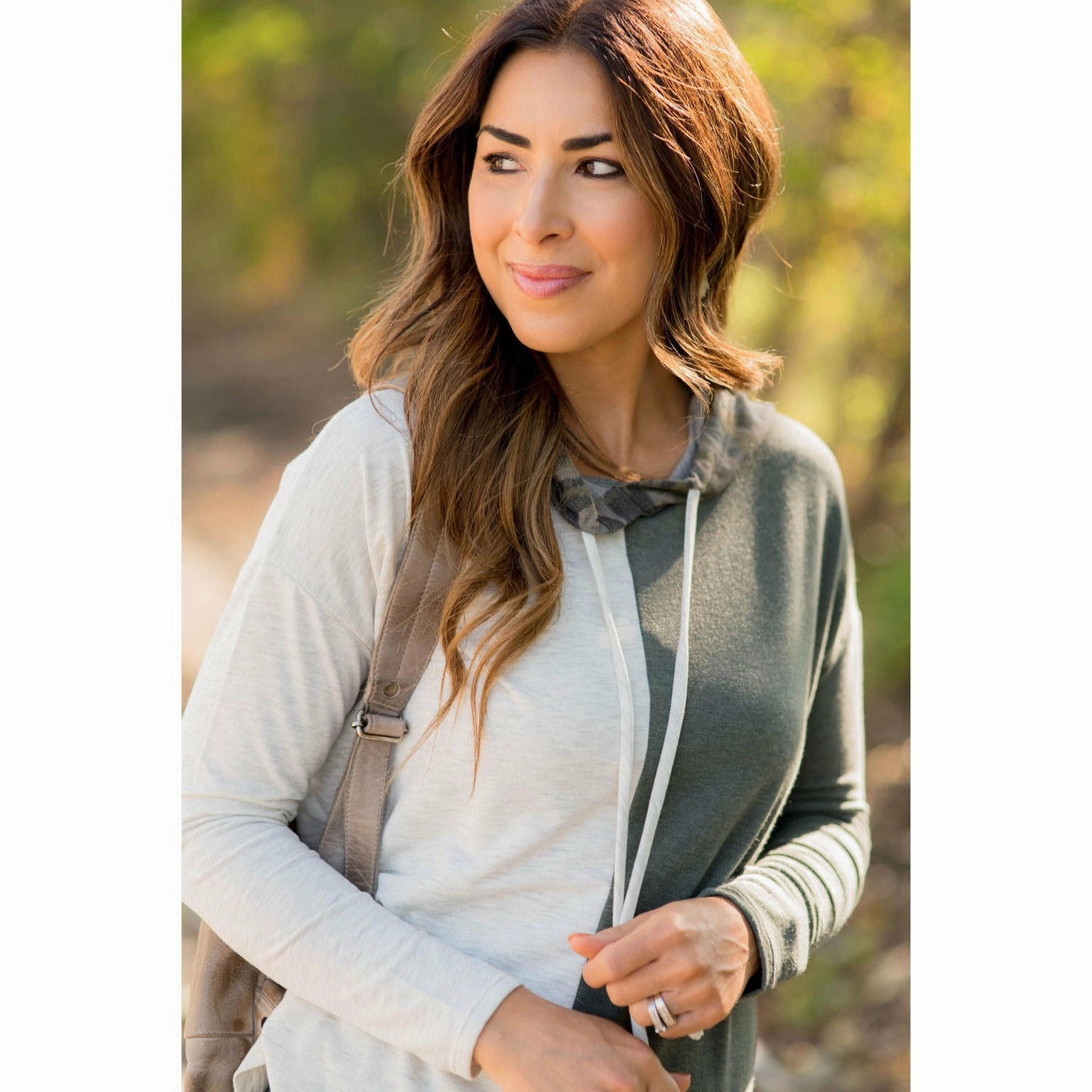 Half and Half Camo Hoodie Casual Fit Product Innovation