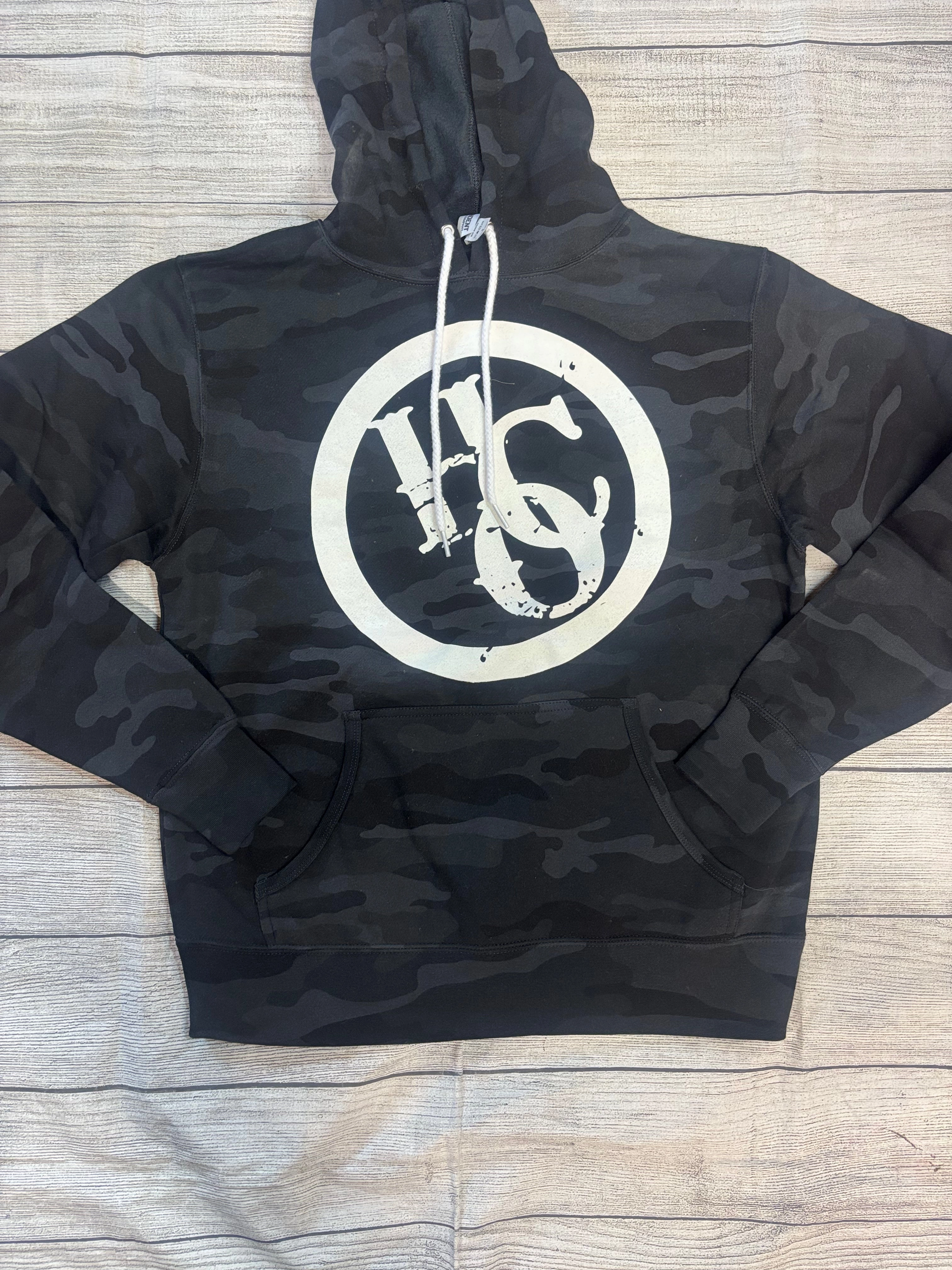 Horse Creek Outfitters Logo Camo Hoodie Family gathering wear