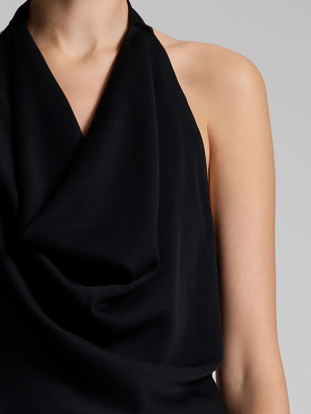 Hydrophobic Threadwork Eliana Hammered Crepe Top