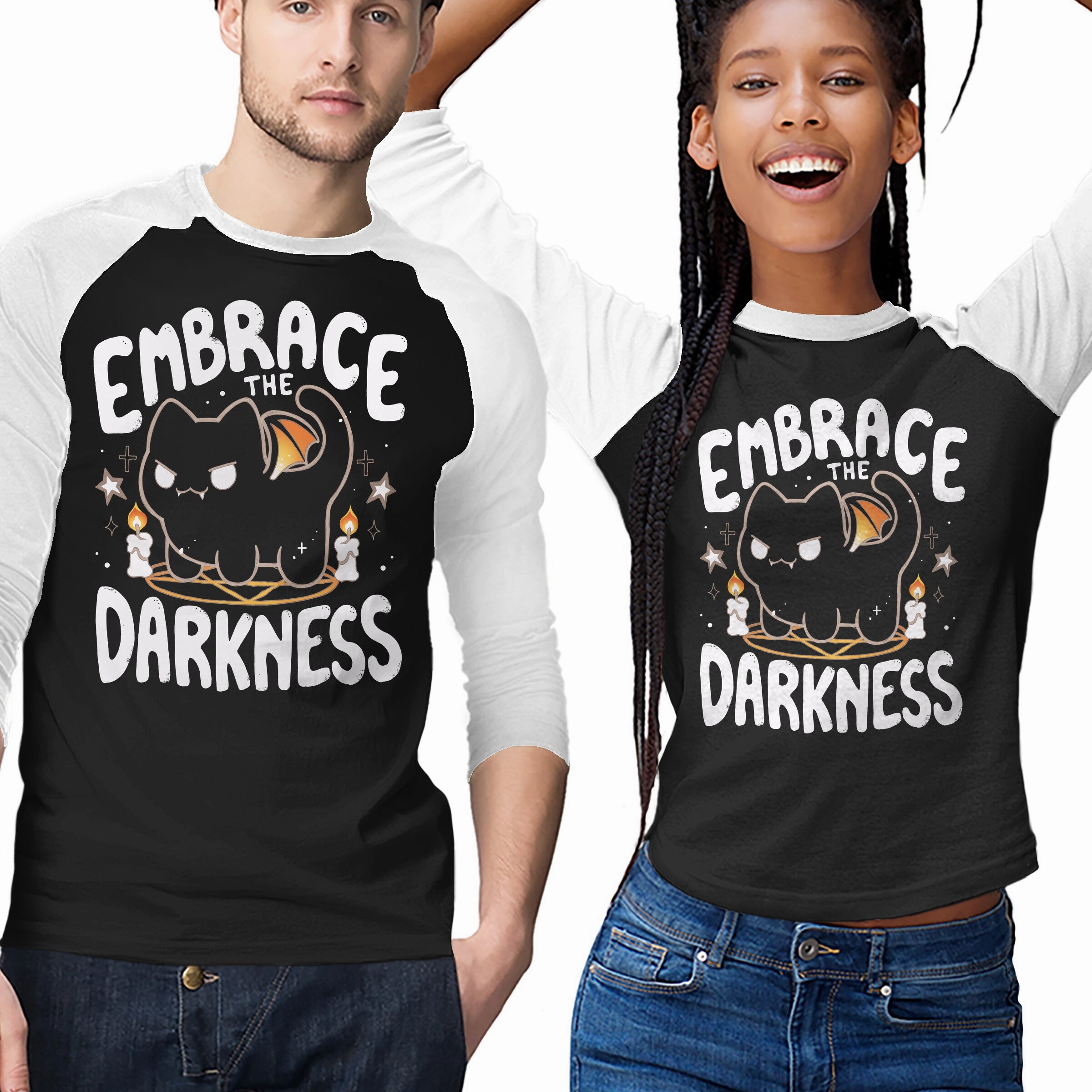 Embracing The Darkness Round neck simplicity