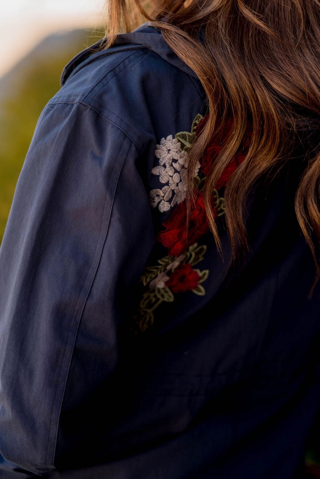 Embroidered Pocket Tunic Jacket Quick Wear Fit