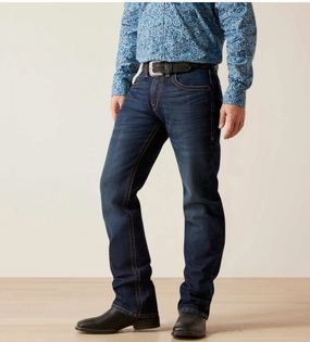 Softened Texture Urban Fit Ariat Men??s M5 Straight Dennis Straight Jeans- Comet Wash