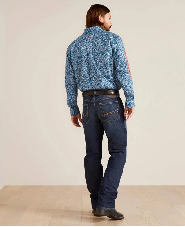 Ariat Men??s M5 Straight Dennis Straight Jeans- Comet Wash Smooth Comfort Wardrobe Staple