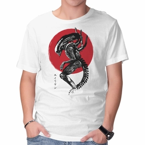 Xenomorph Sumi-e Compact Stitch Pattern