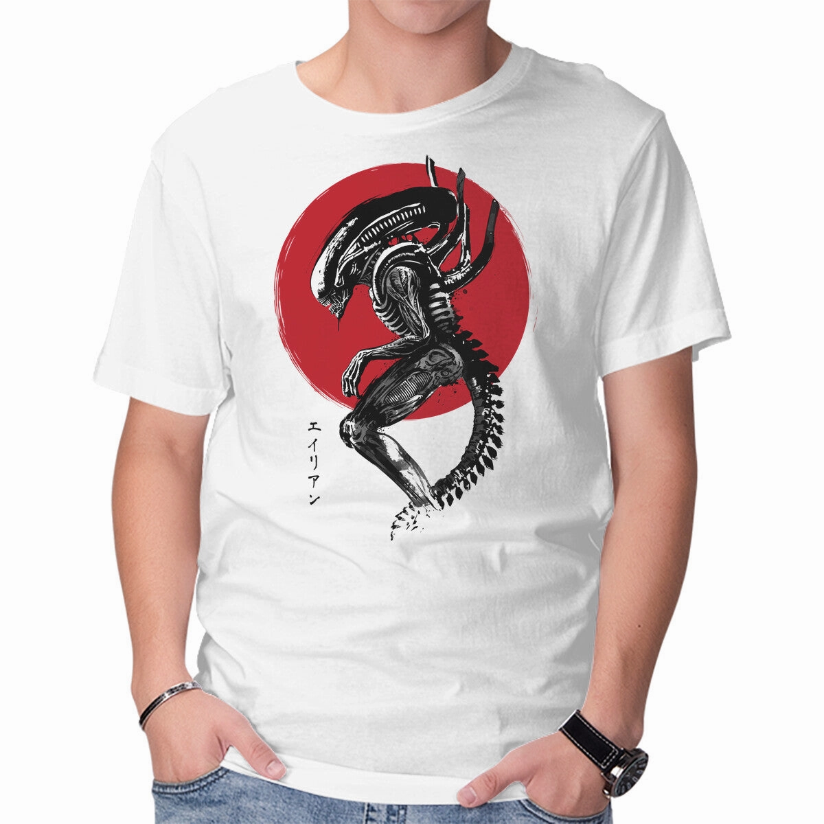 Xenomorph Sumi-e Compact Stitch Pattern