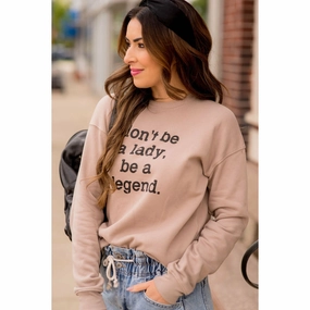 Be A Legend Graphic Sweatshirt Urban Style Daily Fit