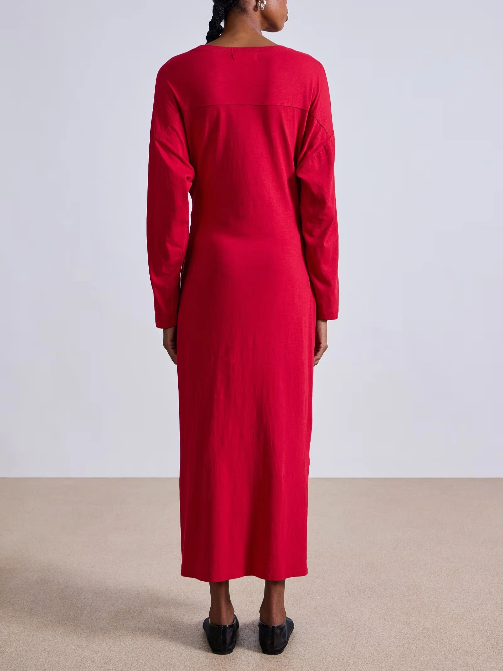 Long Sleeve Vanina Cinched Waist Dress Feminine Mood