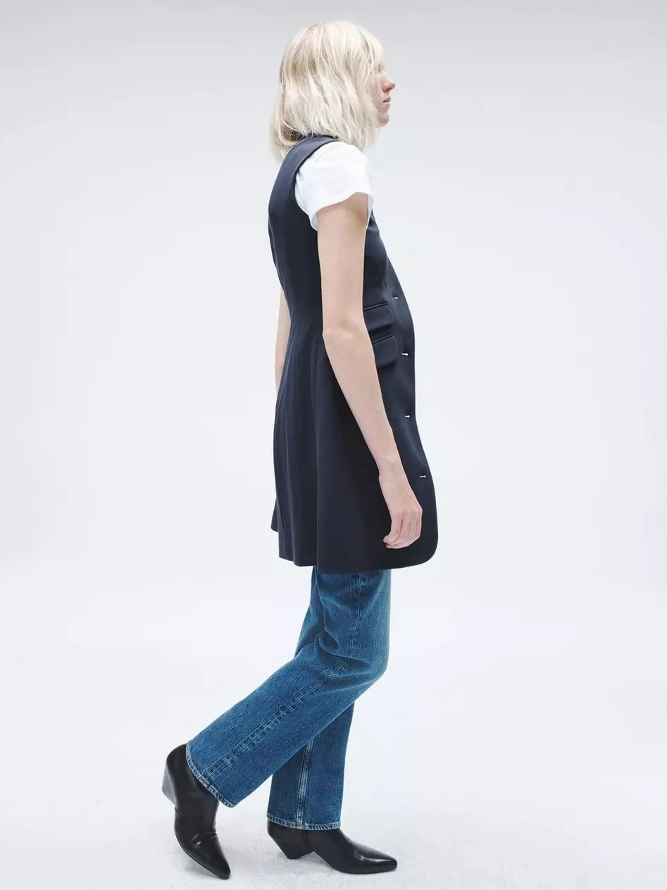 Slade Knit Twill Vest Dress Daytime Mood