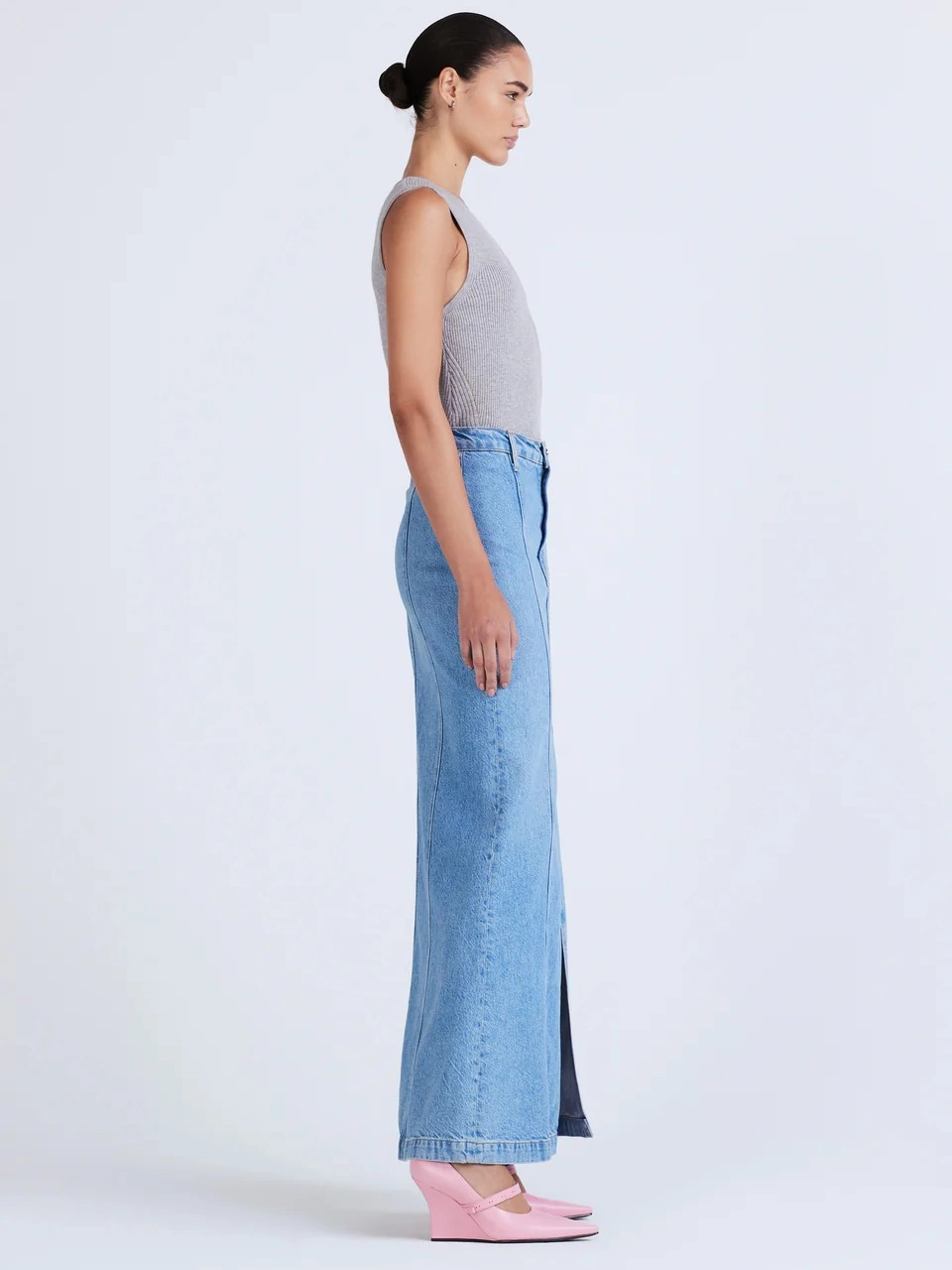 Pleated Construction Zoe Mermaid Skirt