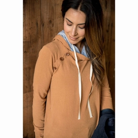 Cozy Clothing Style Cozy Everyday French Terry Side Button Double Hoodie