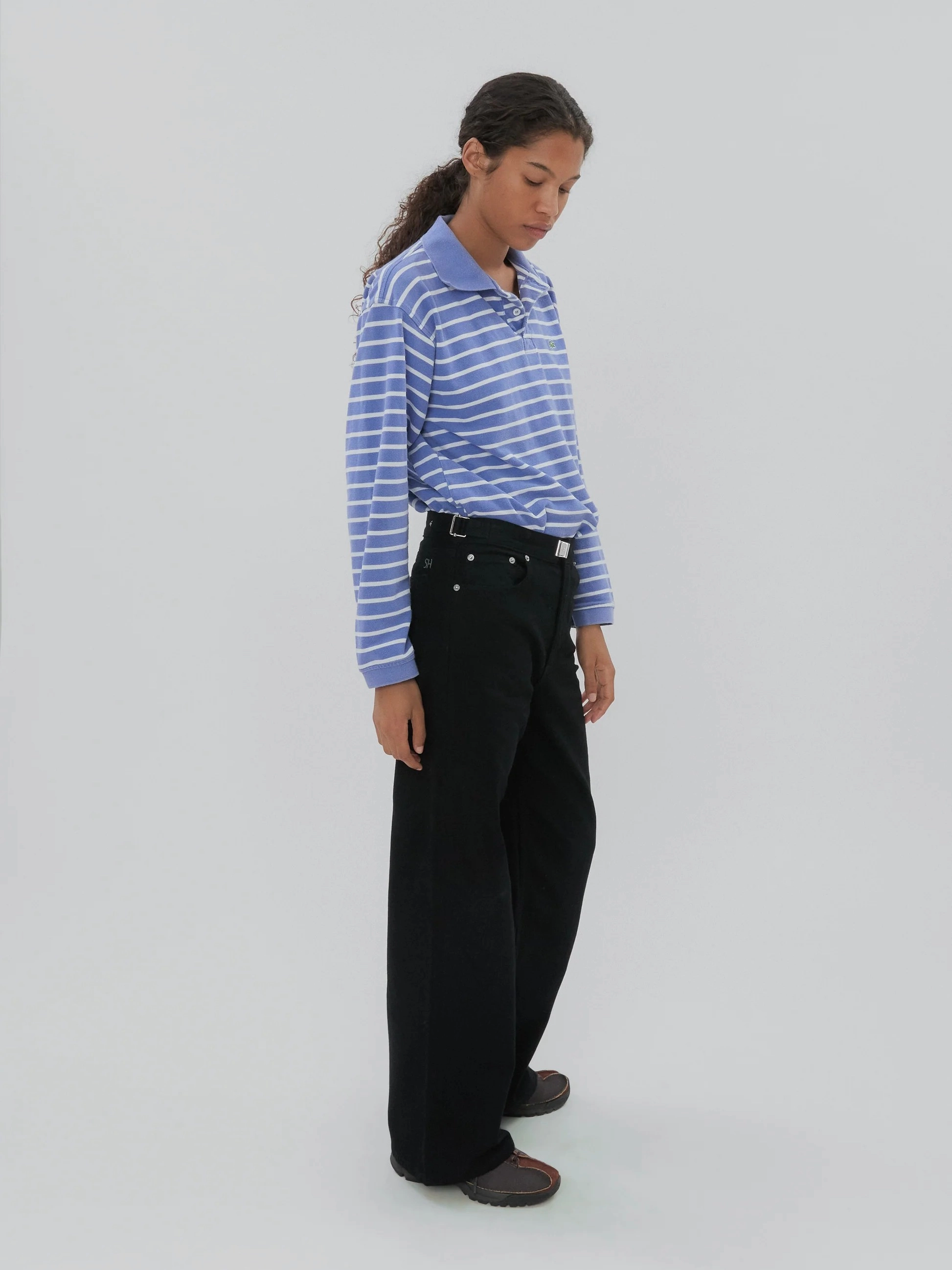 Weekend Style Smooth Buckle Jean