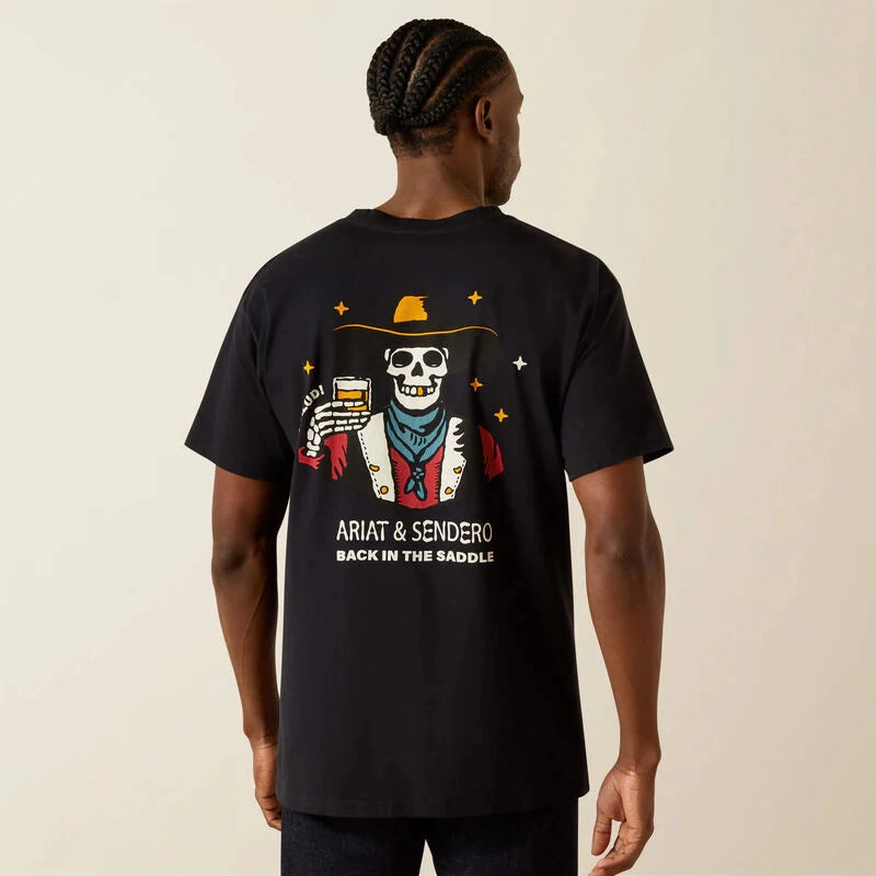 Ariat Men's Sendero When Life Gives You Agaves Tee Chic Comfort Fuzz Free Surface