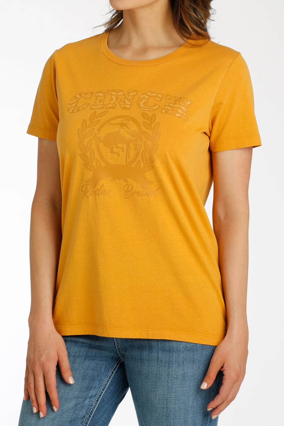 Eco Friendly Dyes Gold Cinch Rodeo Tee