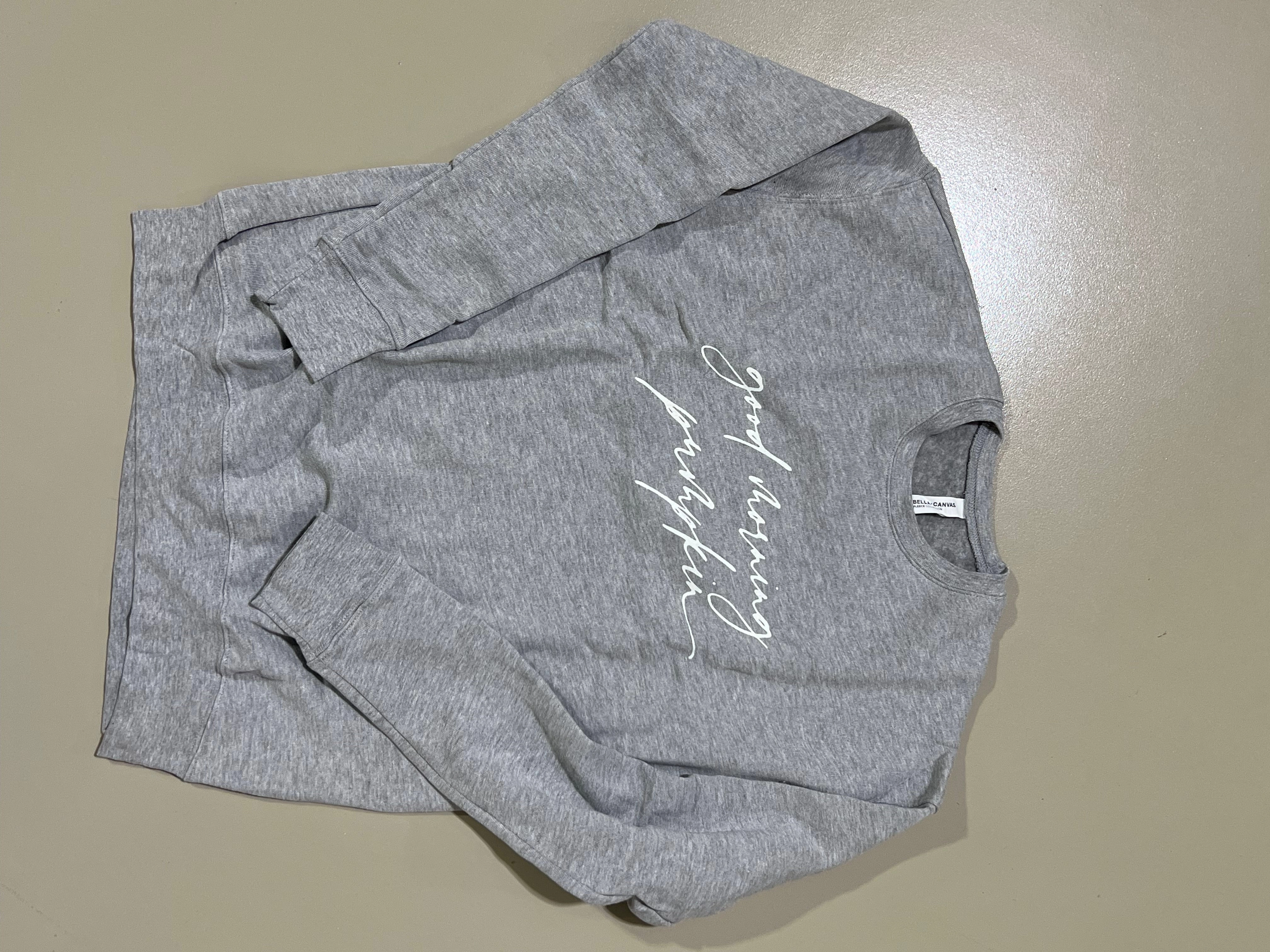 Street Minimal Good Morning Pumpkin Crewneck