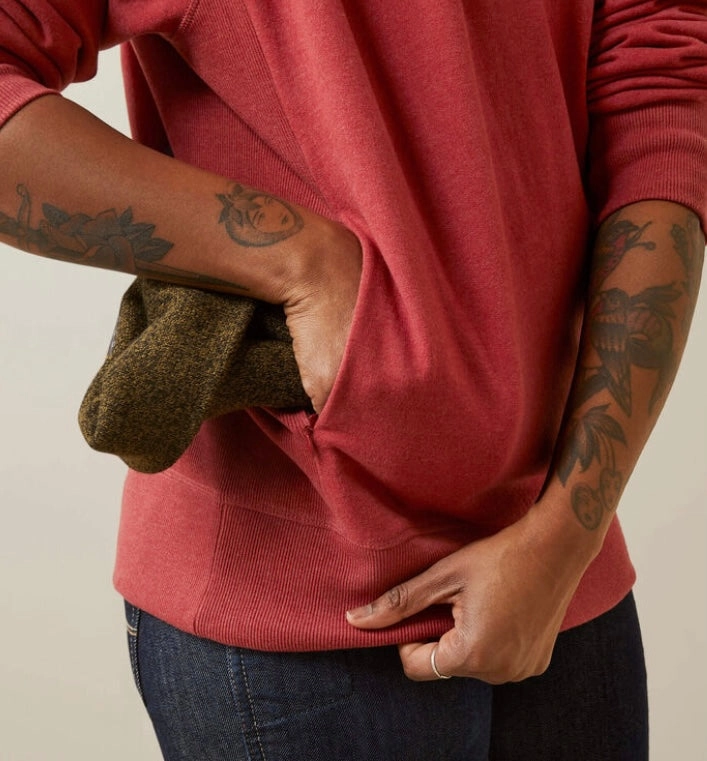 Water resistant coating Rebar Workman Washed Fleece Sweatshirt