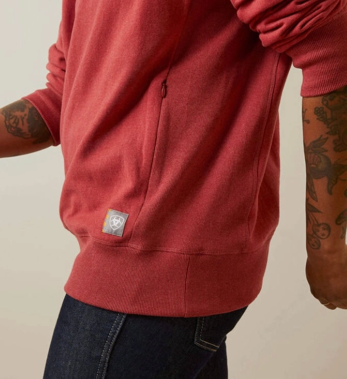 Relaxed Comfort Fit Rebar Workman Washed Fleece Sweatshirt