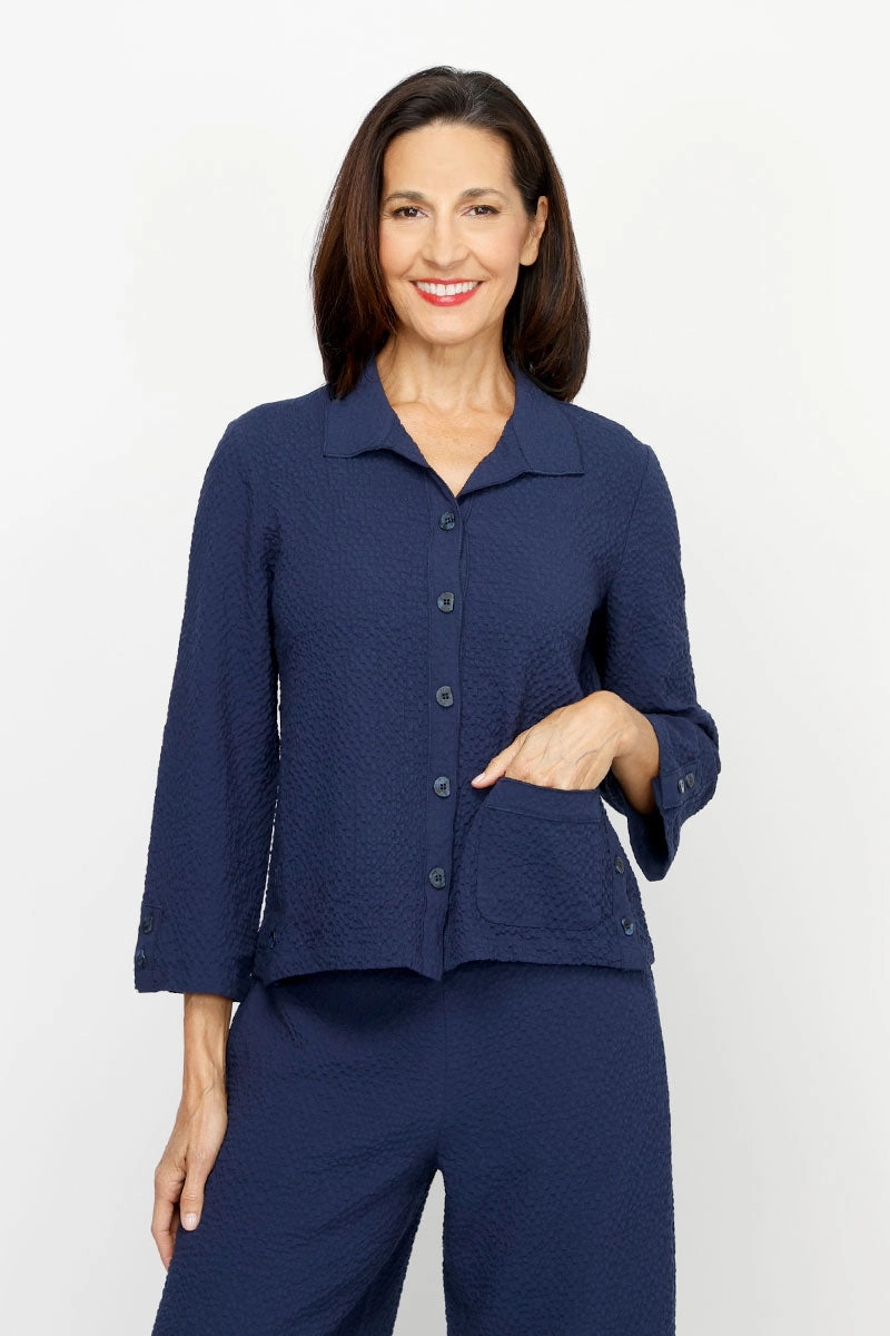 Casual Look Habitat Crinkle Crepe Camp Shirt