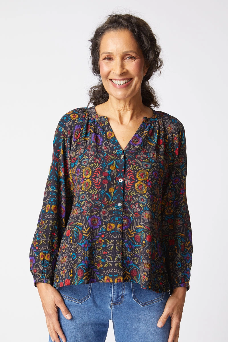 Round Collar Weekend Adventure Habitat Vine Romance Shirt