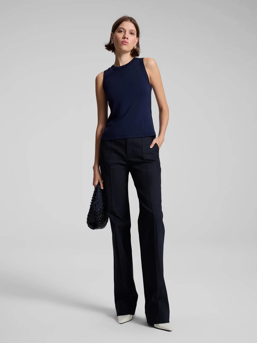 Hadley Tank Yarn Dyed Fabric Variable Tension Adjustment