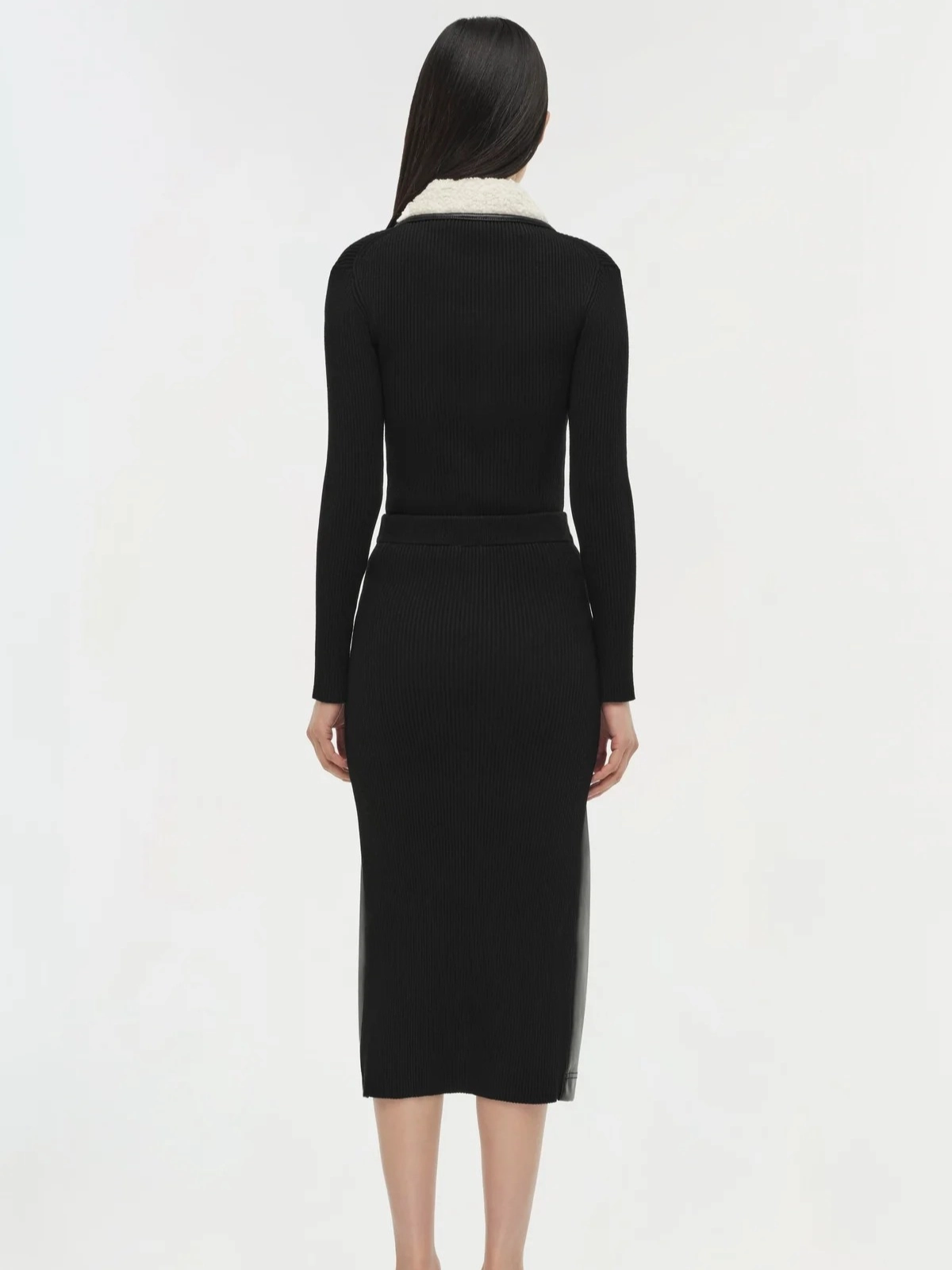 Transitional Wear Minimalist fashion Bianca Midi Skirt