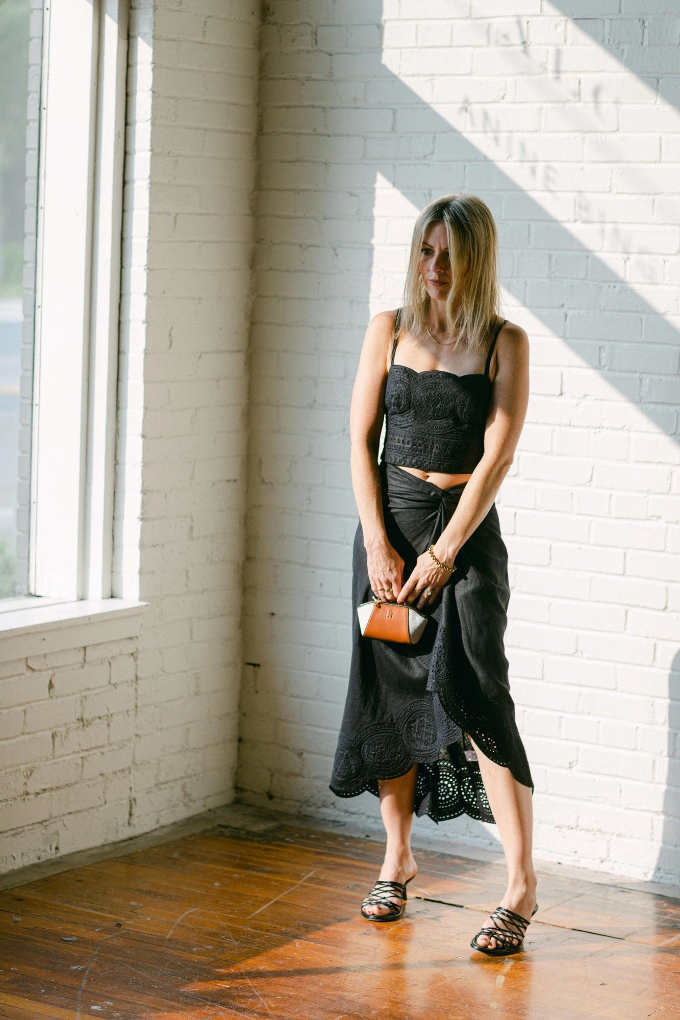 Quilted Texture Heather Skirt