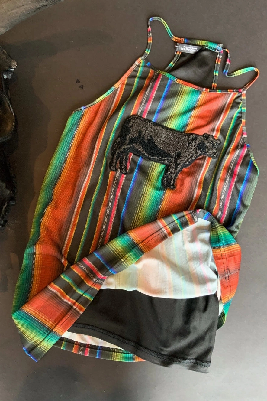 Herd That Serape Angus Tank Top Shield