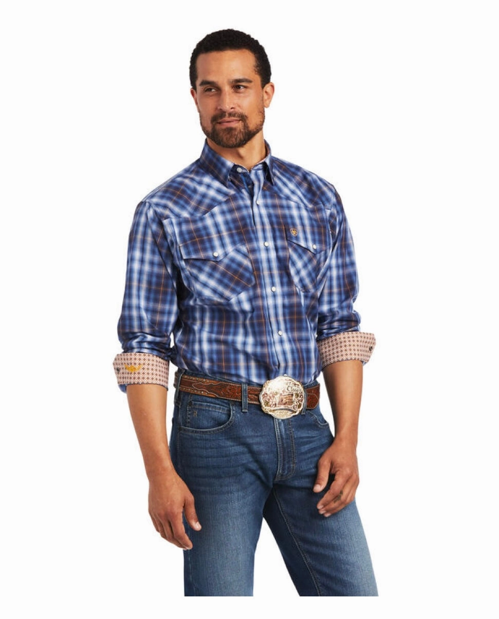 High-End Look Workwear Ready Ariat Men??s Relentless Inexorable Stretch Classic Fit Snap Shirt