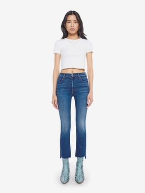 The Insider Crop Step Fray Layered Knee Panels