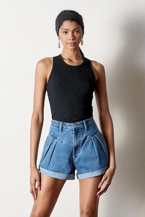 Stretch Layer High Rise Shorts