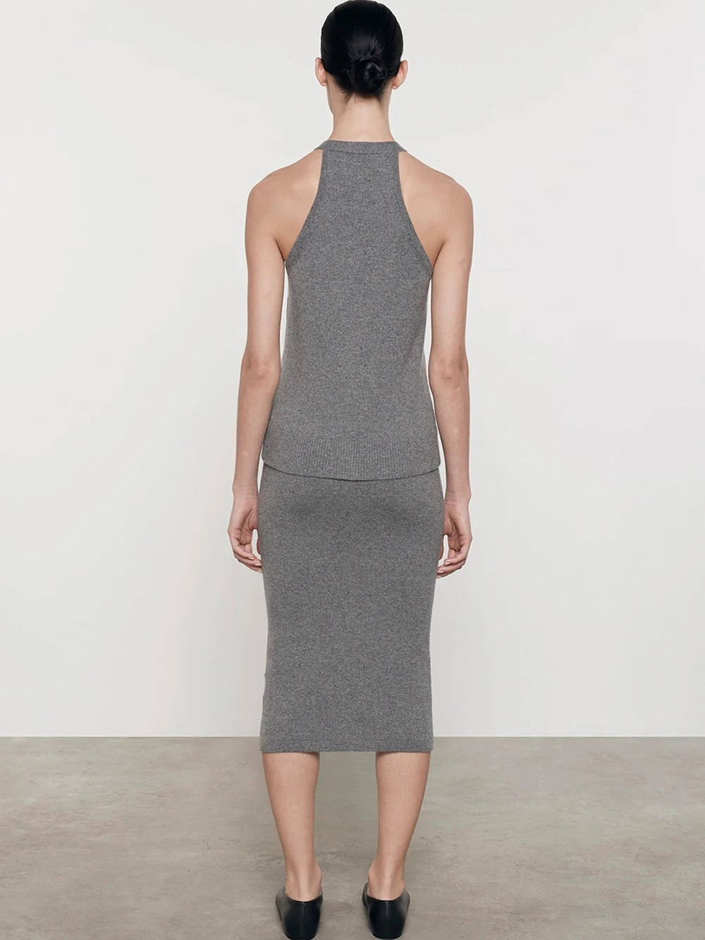 High Shine Cashmere Skirt