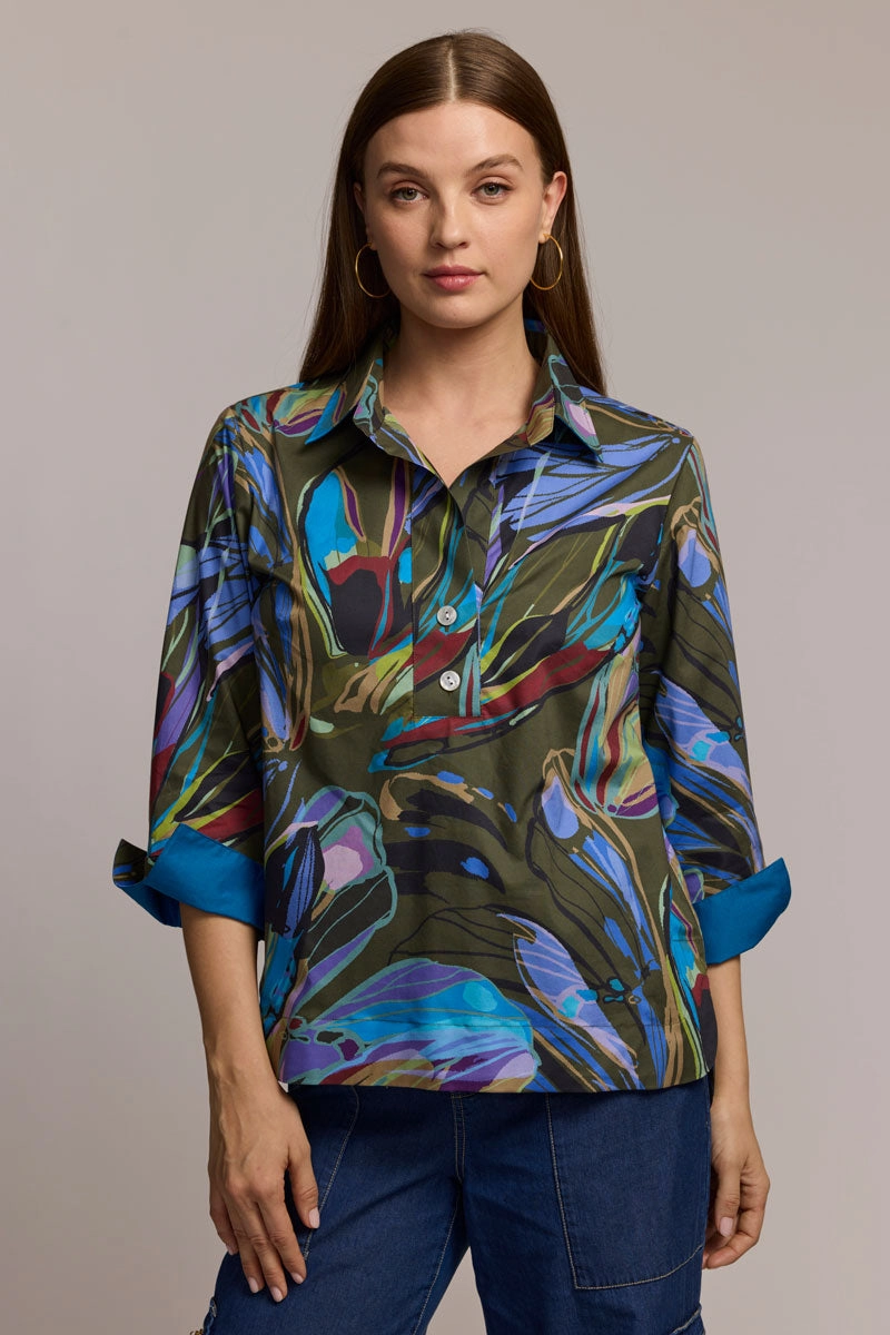 Hinson Wu Aileen Abstract Camo Blouse Youth fashion