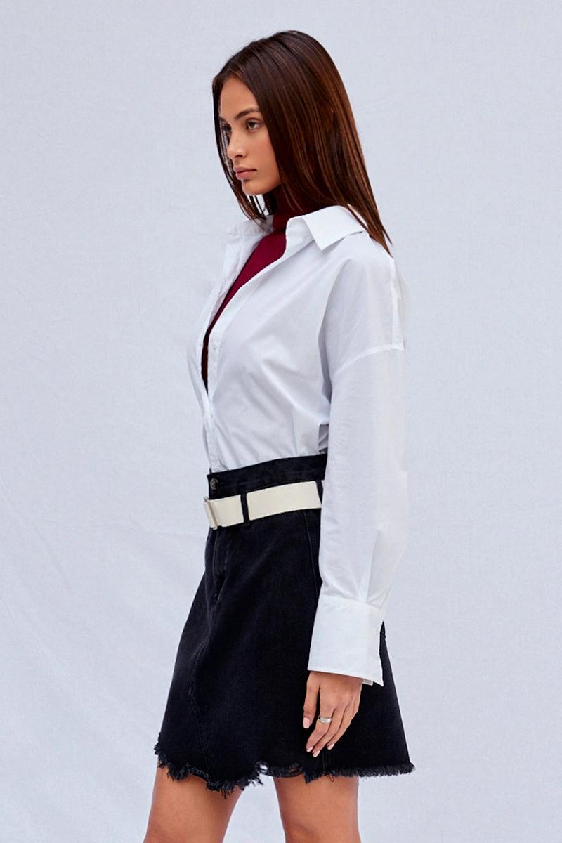 Hold Me Tight Mini Skirt Smooth Cut