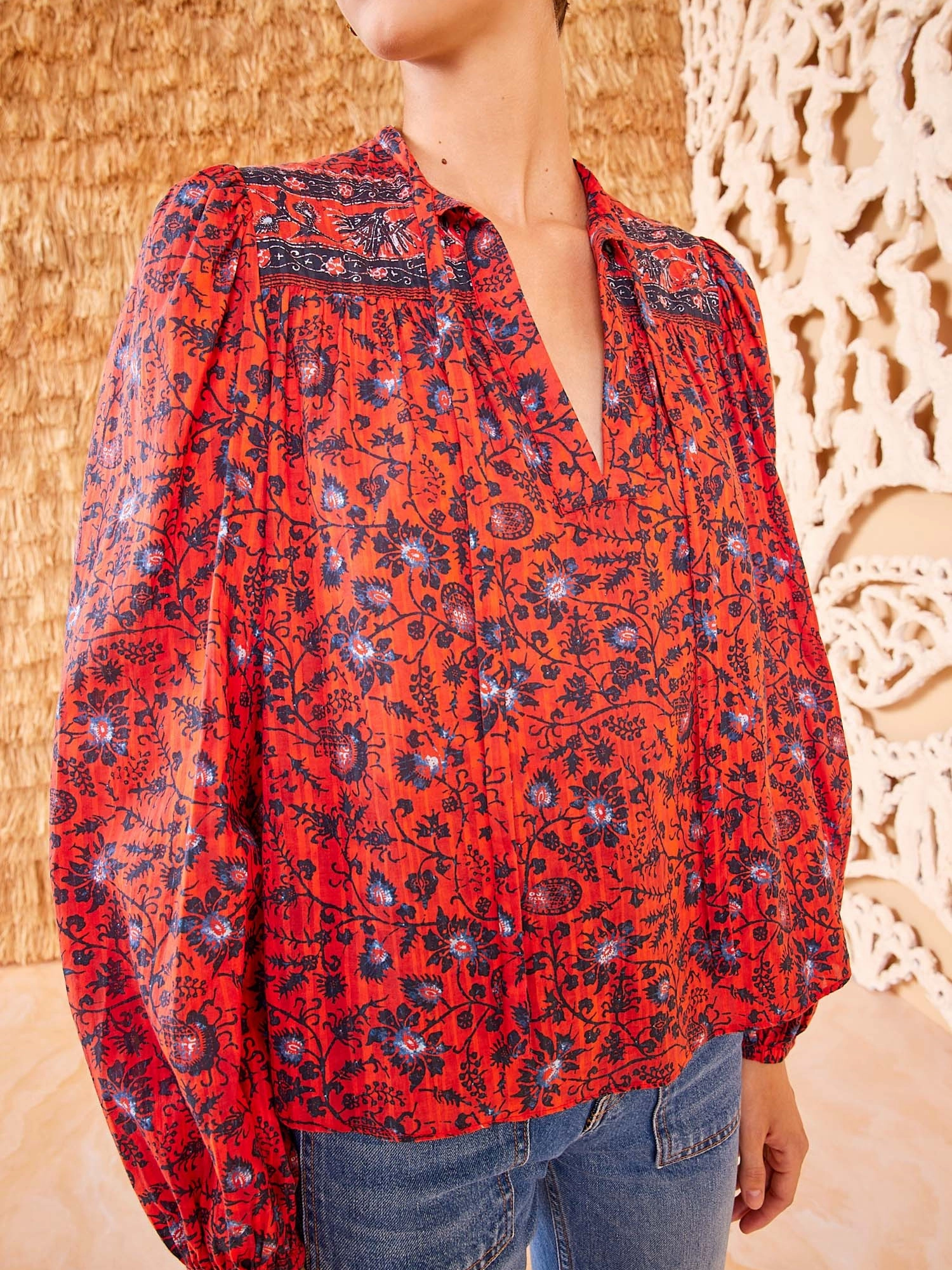 Hidden Zipper Non Iron Fabric Tillie Blouse