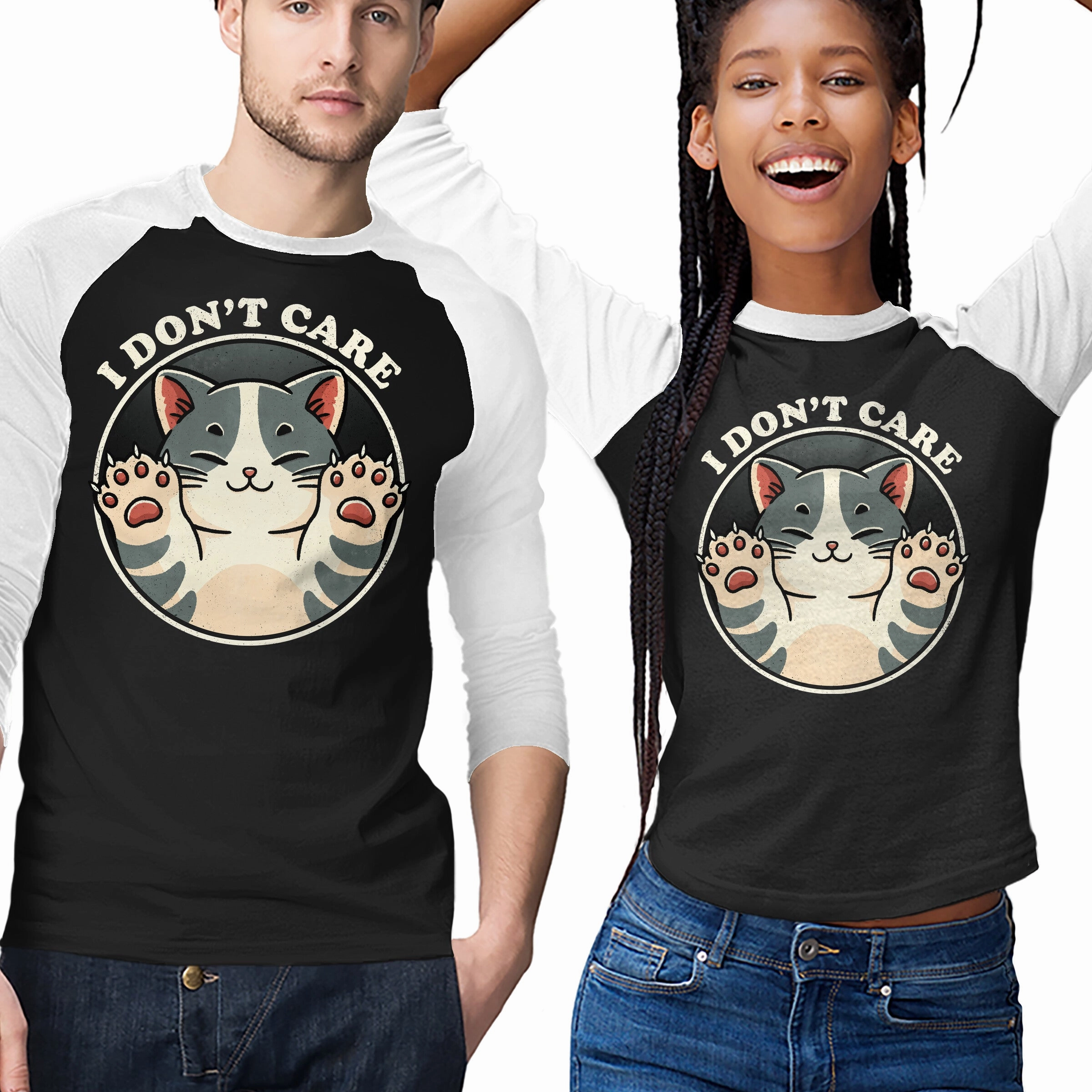 Anti Odor Technology Fashionable Piece I Don't Care Cat