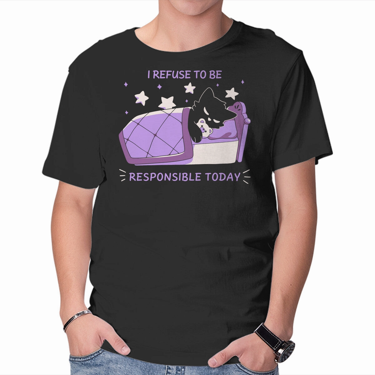 Cozy Stretch Fit Microfiber texture I Refuse To Be Responsible