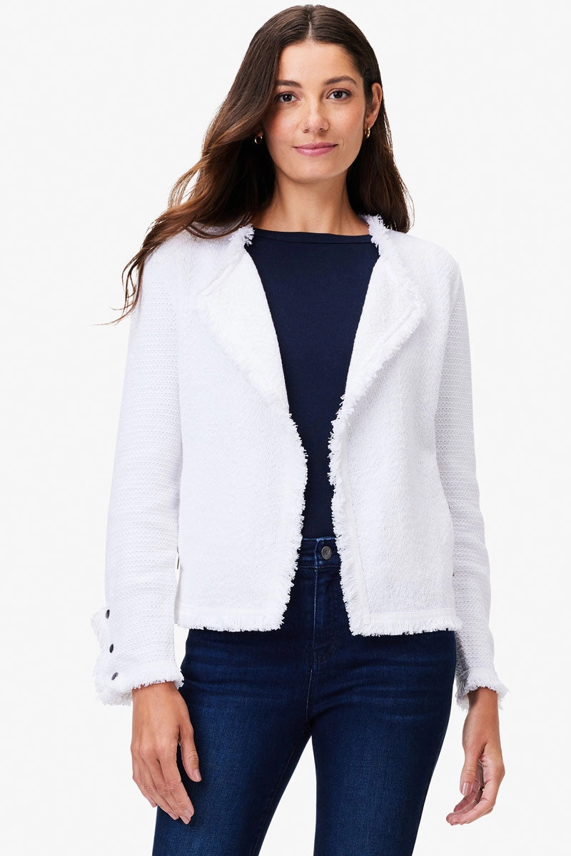 Chilly Knitwear NIC ZOE Fringe Mix Jacket