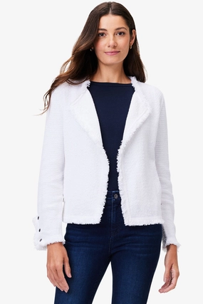 Effortless Fashion Cold Weather Look NIC ZOE Fringe Mix Jacket