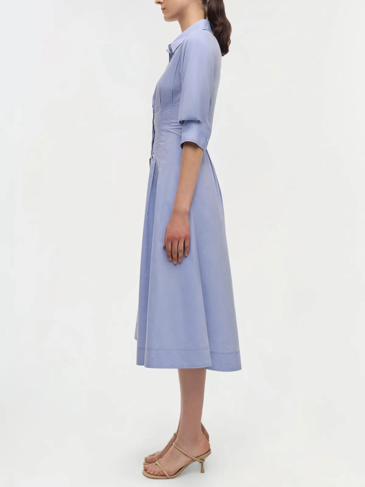 Jazz Pintuck Midi Dress Daily Chic